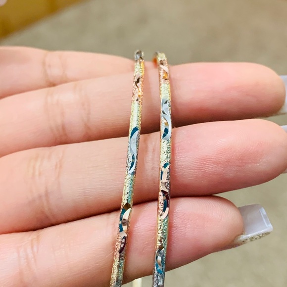 💎❣️THREE TONES HOOPS❣️💎 - Picture 4 of 9